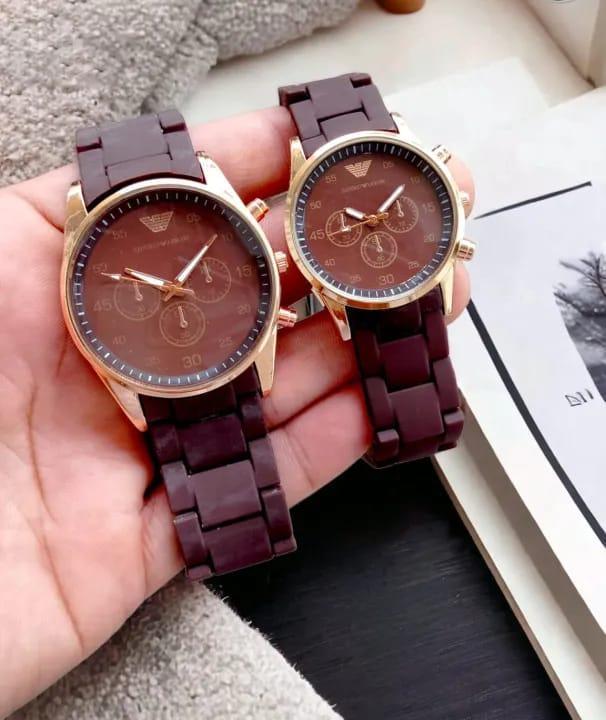 Midnight Gold Couple Watches – Timeless Bond Edition