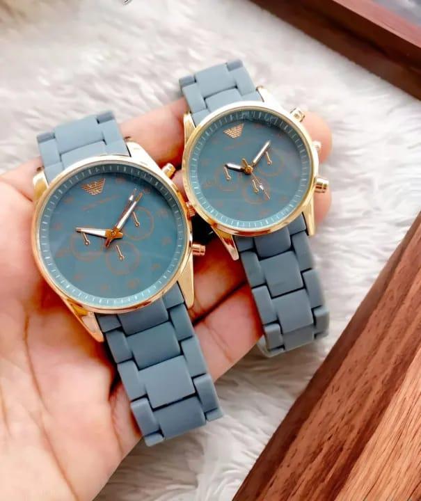 Midnight Gold Couple Watches – Timeless Bond Edition