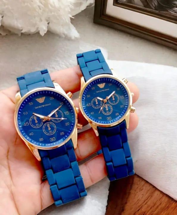 Midnight Gold Couple Watches – Timeless Bond Edition